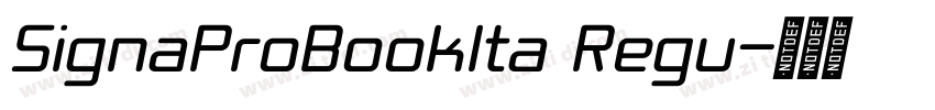 SignaProBookIta Regu字体转换